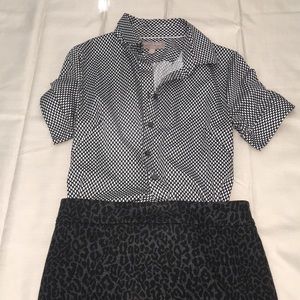 Banana republic Moira geo print blouse. 💫